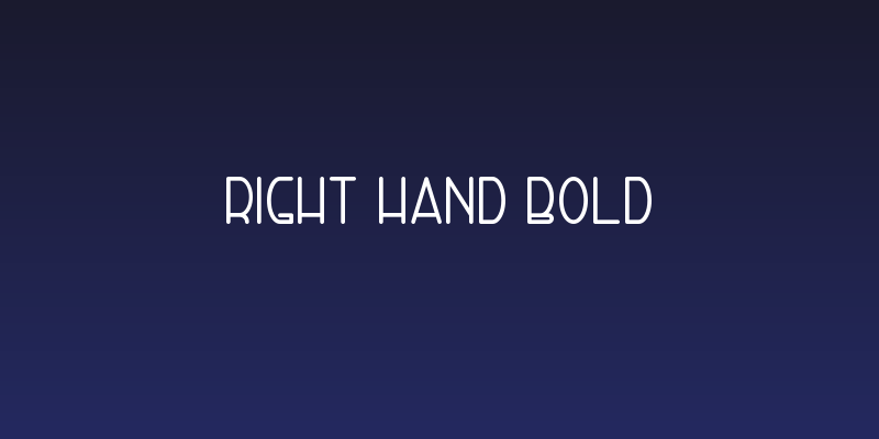 Right Hand Bold Social Header