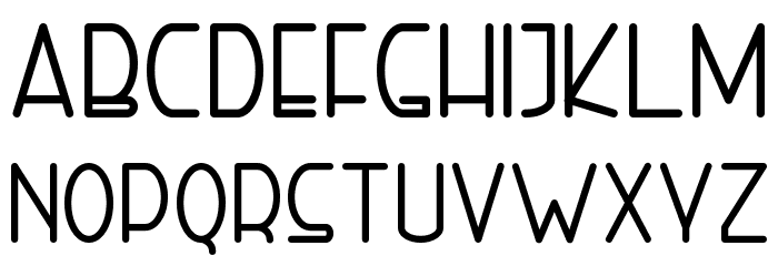 Right Hand Bold Font LOWERCASE