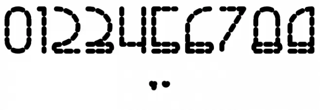 Right Hand ExtBoldDash Font OTHER CHARS