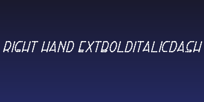 Right Hand ExtBoldItalicDash Social Header