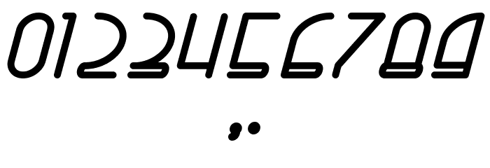 Right Hand Extra Bold Italic Font OTHER CHARS