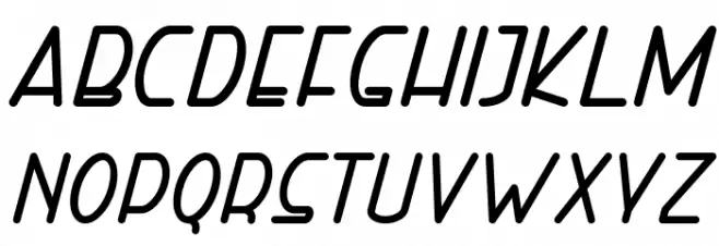 Right Hand Extra Bold Italic 字体 大写