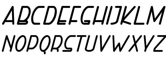 Right Hand Extra Bold Italic Font LOWERCASE