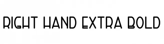 Right Hand Extra Bold  Fuentes Gratis Descargar