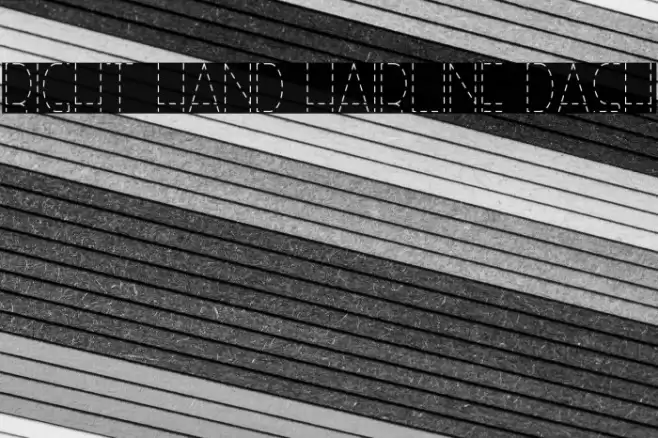 Right Hand Hairline Dash Font examples