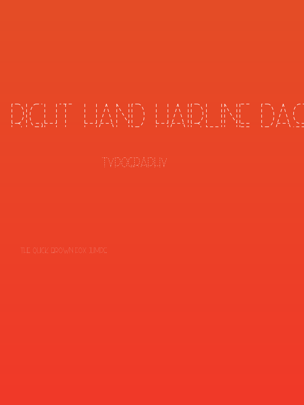 Right Hand Hairline Dash Poster