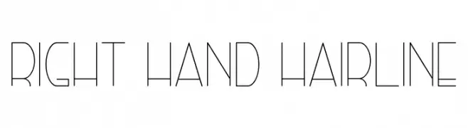 Right Hand Hairline  font caratteri gratis