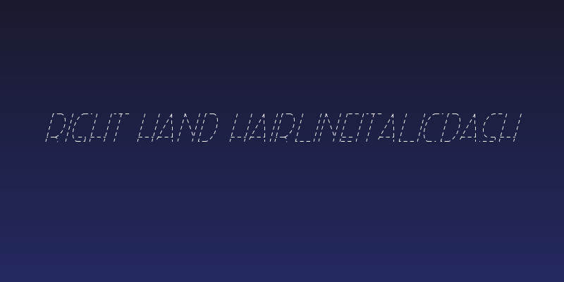 Right Hand HairlineItalicDash Social Header