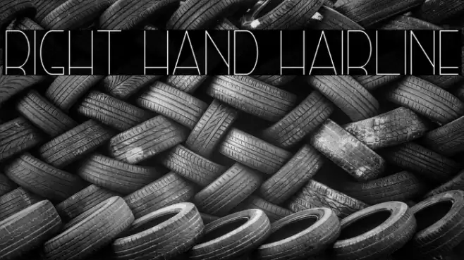 Right Hand Hairline Шрифта examples