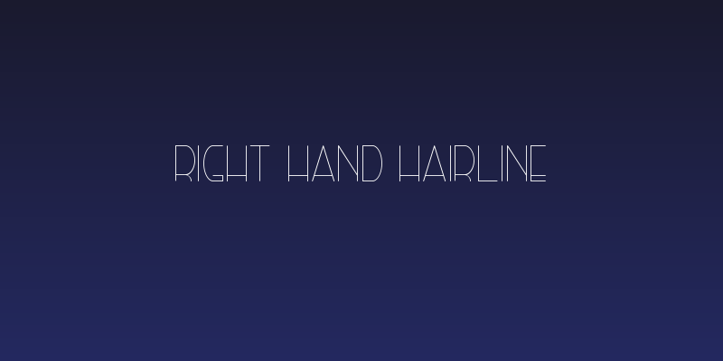 Right Hand Hairline Social Header