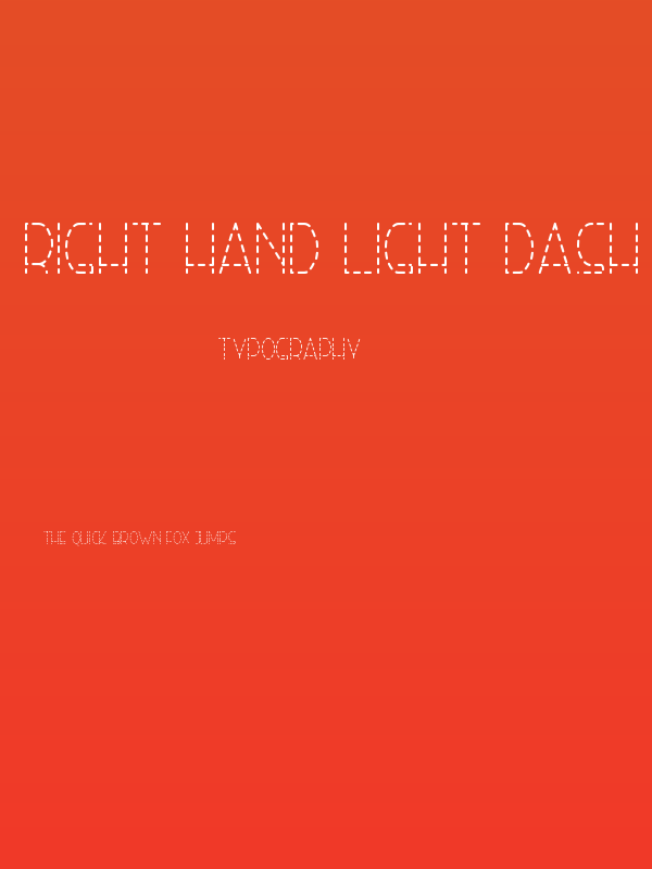 Right Hand Light Dash Poster