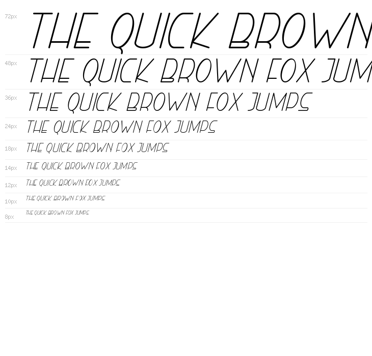 Right Hand Light Italic Waterfall