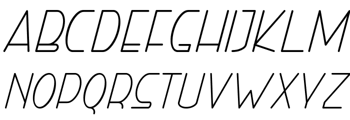 Right Hand Light Italic Fonte MINÚSCULAS