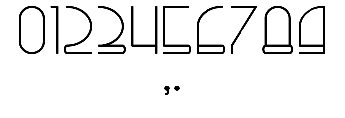 Right Hand Light Font OTHER CHARS