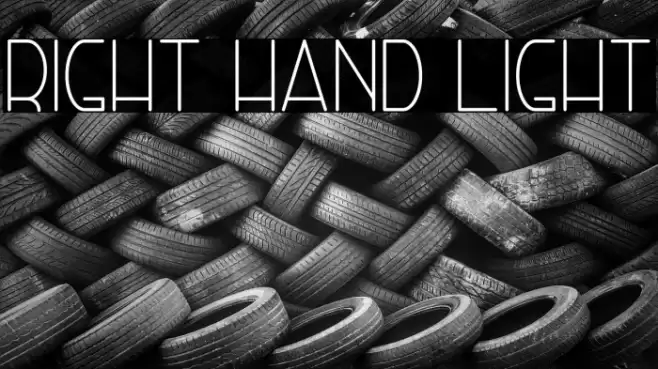 Right Hand Light Font examples