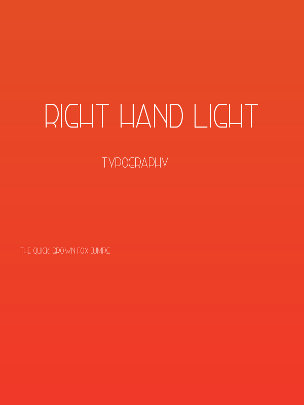 Right Hand Light Poster