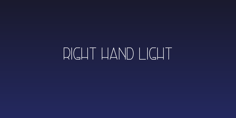 Right Hand Light Social Header