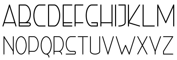Right Hand Light Font LOWERCASE