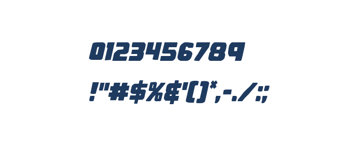 Right Hand Luke Condensed Italic Other Characters