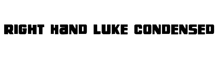 Right Hand Luke Condensed  Fuentes Gratis Descargar