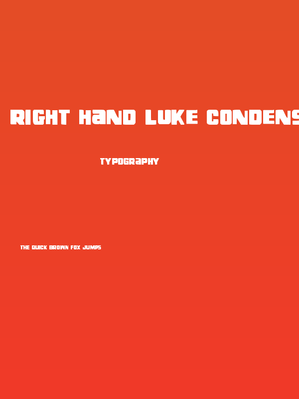 Right Hand Luke Condensed Poster