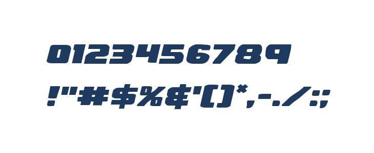 Right Hand Luke Expanded Italic Other Characters