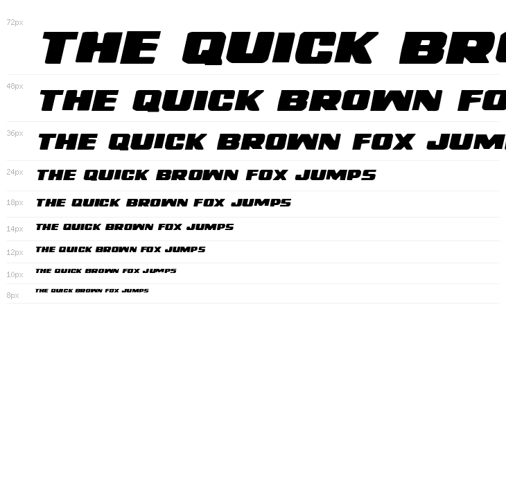 Right Hand Luke Expanded Italic Waterfall