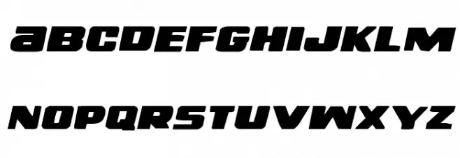 Right Hand Luke Expanded Italic خط أحرف صغيرة