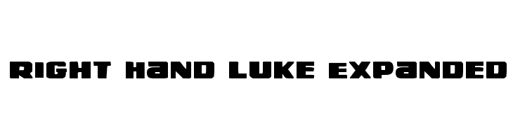 Right Hand Luke Expanded  Descarca Fonturi Gratis