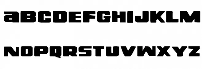 Right Hand Luke Expanded Font UPPERCASE