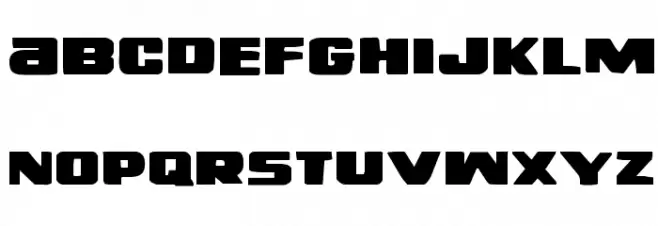Right Hand Luke Expanded フォント 小文字