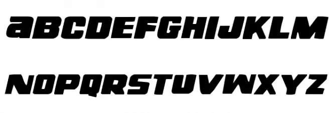 Right Hand Luke Italic Schriftart Groß