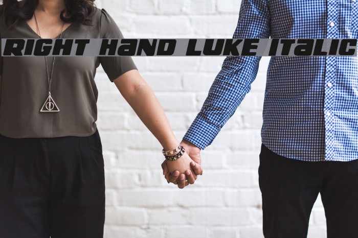 Right Hand Luke Italic Example 3