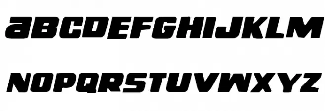 Right Hand Luke Italic 字体 小写