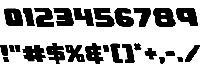 Right Hand Luke Leftalic Font OTHER CHARS