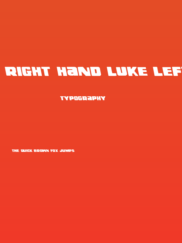 Right Hand Luke Leftalic Poster