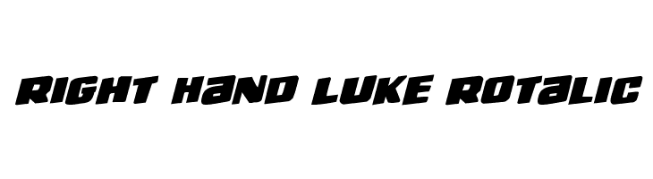 Right Hand Luke Rotalic  Fuentes Gratis Descargar