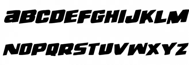 Right Hand Luke Rotalic フォント 大文字