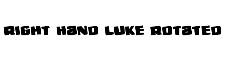 Right Hand Luke Rotated  フリーフォントのダウンロード