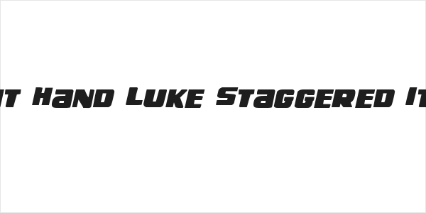 Right Hand Luke Staggered Italic Logo