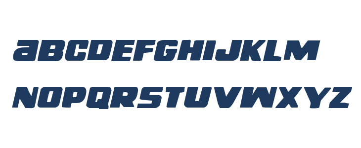 Right Hand Luke Staggered Italic Lowercase