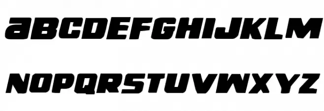 Right Hand Luke Staggered Italic Schriftart Kleinbuchstaben