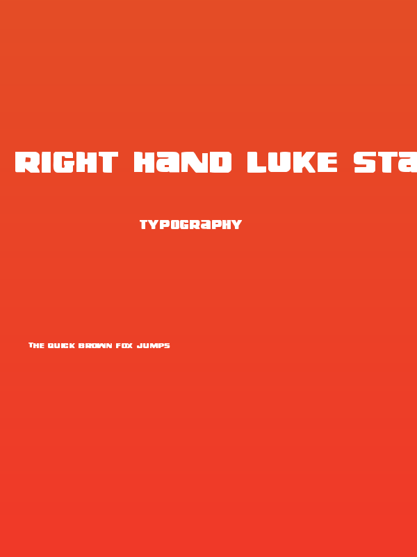 Right Hand Luke Staggered Poster
