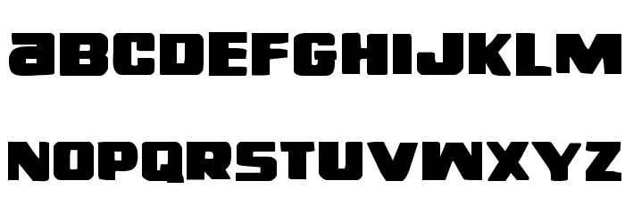 Right Hand Luke Staggered Font LOWERCASE