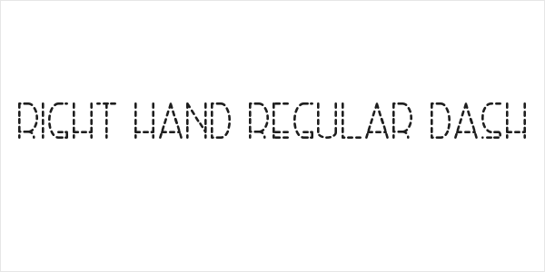 Right Hand Regular Dash Logo