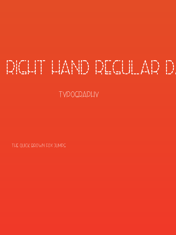 Right Hand Regular Dash Poster