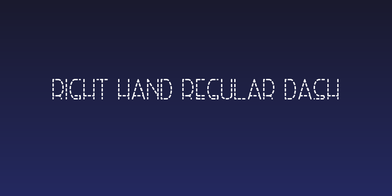 Right Hand Regular Dash Social Header