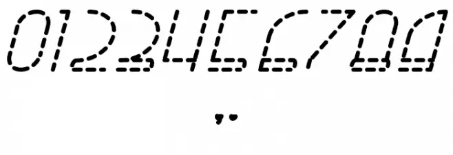 Right Hand RegularItalicDash Font OTHER CHARS