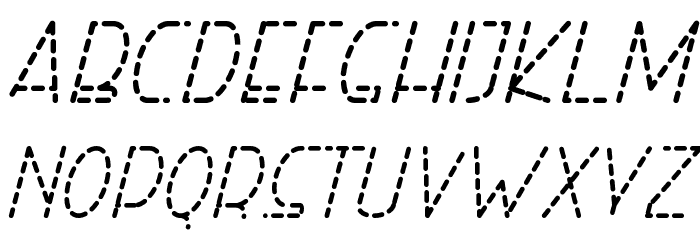 Right Hand RegularItalicDash Font LOWERCASE