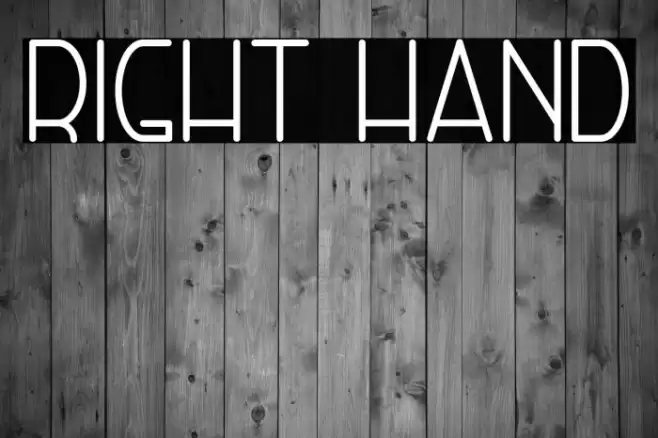 Right Hand Caratteri examples